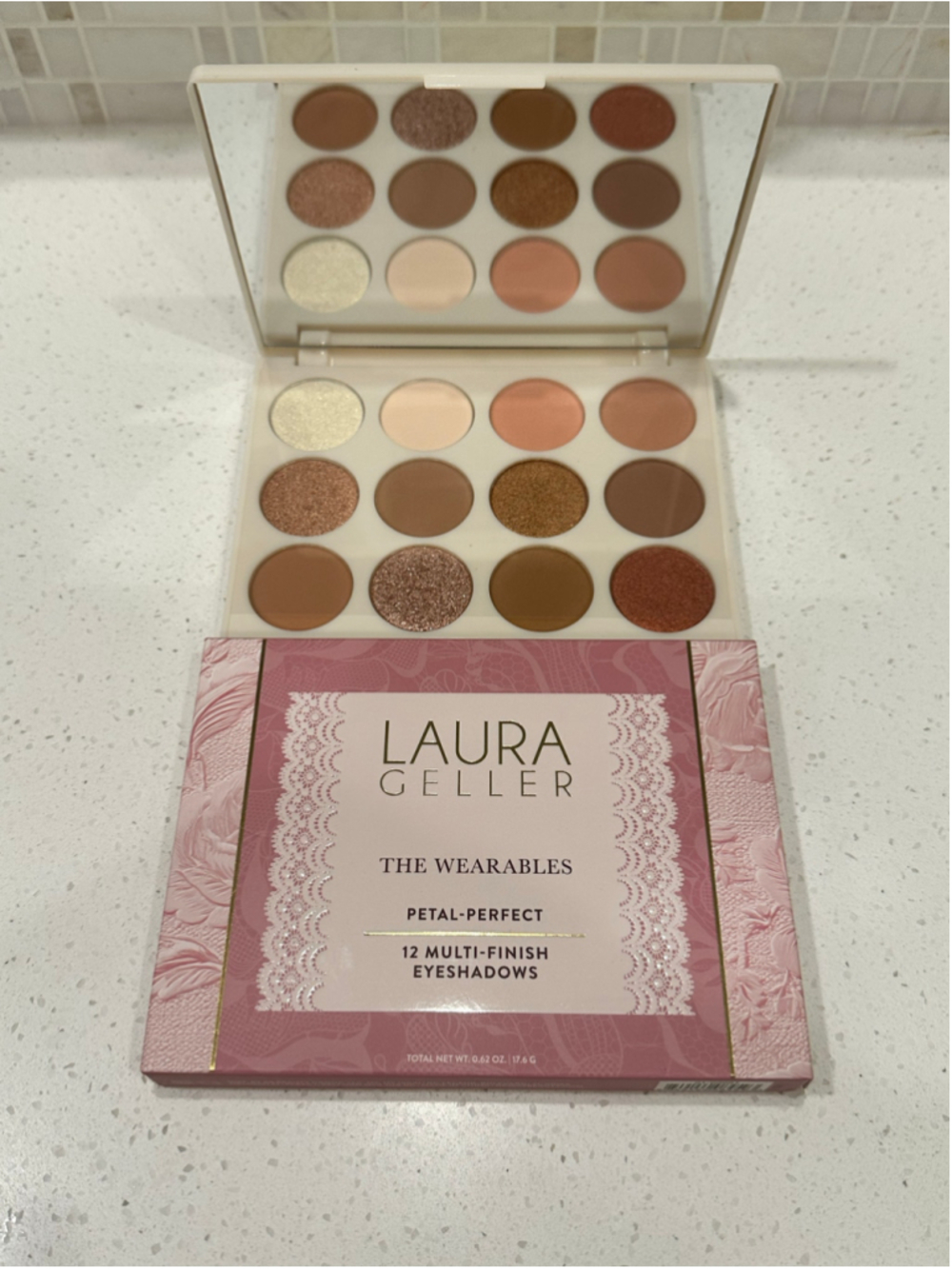 Laura Geller Wearables 12 Multi-Finish Eyeshadow ~ Petal Perfect